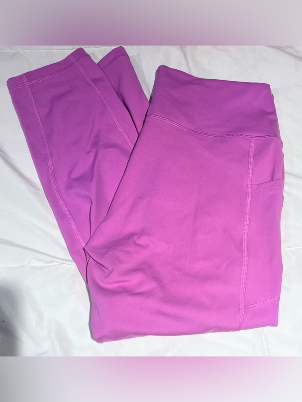 GAP FIT High-Rise Cropped Leggings in Bright Purple Size Large - Picture 2 of 4